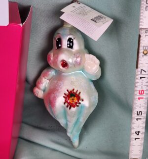 d110- Christopher Radko Halloween Polter Patch Ghost bought from the madonna inn - Image 2