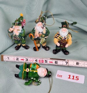 d115- Irish Santa Claus Ornaments - Image 1