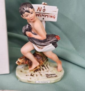 d116- No Swimming by Norman Rockwell - Image 2