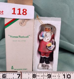 d118- Norman Rockwell A Drum for Tommy Santa