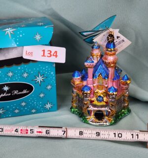 d134- Christopher Radko Disneyland Sleeping Beauty Castle 50th Anniversary - Image 1