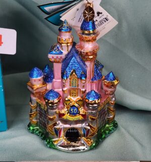 d134- Christopher Radko Disneyland Sleeping Beauty Castle 50th Anniversary - Image 2