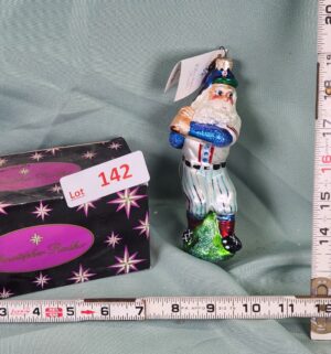 d142- Christopher Radko Slugger Santa - Image 1