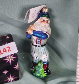 d142- Christopher Radko Slugger Santa - Image 2