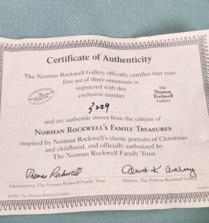d175- Norman Rockwells Family Treasures w/ COA - Image 4