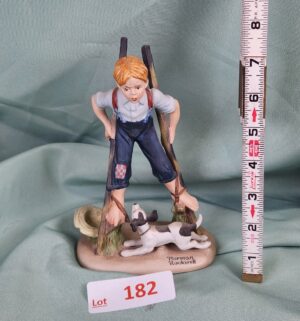 d182- Boy on stilts. Norman Rockwell - Image 1