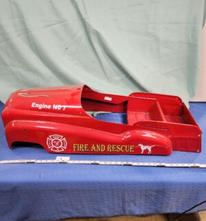 e3- restored American Retro Deluxe Fire Truck pedal car body
