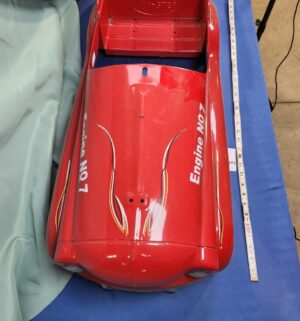 e3- restored American Retro Deluxe Fire Truck pedal car body - Image 5