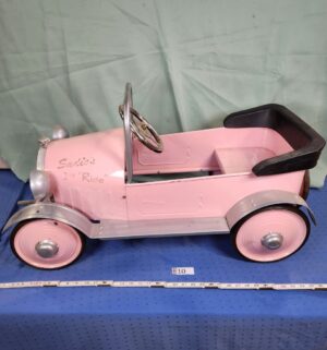 e10- Airflow Collectibles Pink Princess Pedal Car.