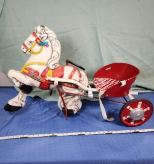 e15- 1950s Mobo Pony Express pedal ride on toy