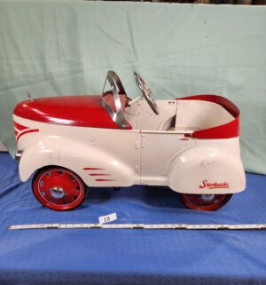 e18- Starbucks 2002 Limited Edition Gendron Roadster pedal car. Only 400 produced! Very Rare