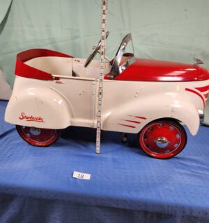 e18- Starbucks 2002 Limited Edition Gendron Roadster pedal car. Only 400 produced! Very Rare - Image 9