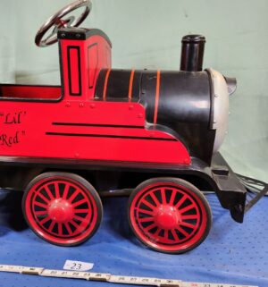 e23- Airflow Collectibles Lil Red train pedal car - Image 3