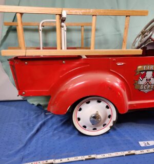 e24- Gendron Fire Truck Pedal Car - Image 4