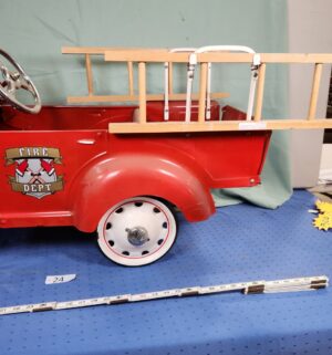 e24- Gendron Fire Truck Pedal Car - Image 13