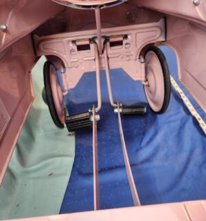 e46- Pretty In Pink Woody Station Wagon pedal car - Image 6