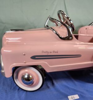 e46- Pretty In Pink Woody Station Wagon pedal car - Image 11