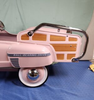 e46- Pretty In Pink Woody Station Wagon pedal car - Image 12