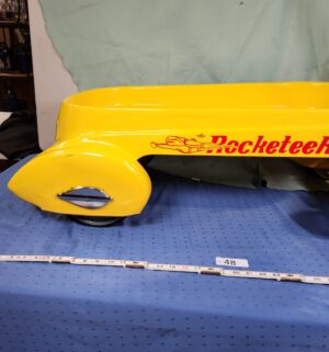 e48- 1930s Style Glide Ride Rocketeer steel pull wagon - Image 3