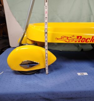e48- 1930s Style Glide Ride Rocketeer steel pull wagon - Image 9