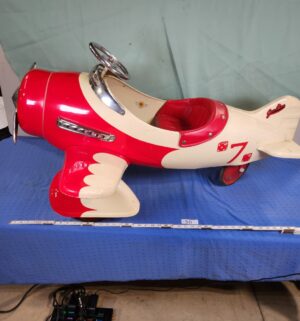 e50- Airflow Collectibles Gee Bee Airplane Pedal Car, Art Deco design - Image 1