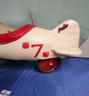 e50- Airflow Collectibles Gee Bee Airplane Pedal Car, Art Deco design - Image 5