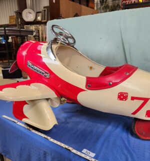 e50- Airflow Collectibles Gee Bee Airplane Pedal Car, Art Deco design - Image 6