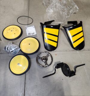 e58- Yellow Jacket pedal airplane ride-on Special Edition. Never assembled. American Retro LLC - Image 2