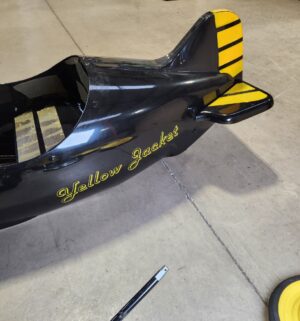 e58- Yellow Jacket pedal airplane ride-on Special Edition. Never assembled. American Retro LLC - Image 7