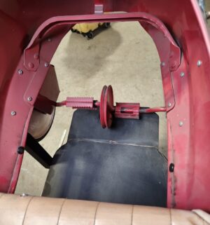 e59- circa 1940s Koken Murray Pursuit child's pedal airplane. converted into barber chair. - Image 6
