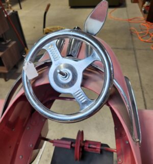 e59- circa 1940s Koken Murray Pursuit child's pedal airplane. converted into barber chair. - Image 7