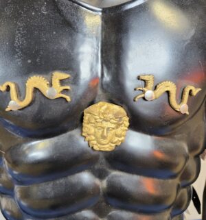 e63- replica Achilles muscle armor in leather. Includes mannequin - Image 6