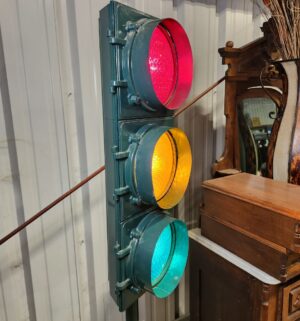 e64- vintage 1930s Art Deco 3-light traffic signal by Automatic signal Div. LFE Corp - Image 2