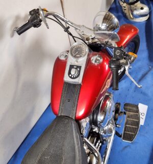 e78- New Bright remote control Harley-Davidson Fat Boy toy motorcycle. - Image 4