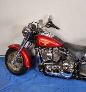 e78- New Bright remote control Harley-Davidson Fat Boy toy motorcycle. - Image 6