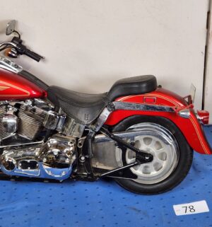 e78- New Bright remote control Harley-Davidson Fat Boy toy motorcycle. - Image 7