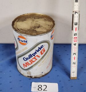 e82- vintage Sealed 10w-40 Gulfpride Multi-G motor oil can - Image 1