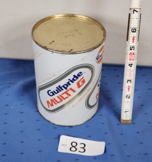 e83- vintage Sealed 10w-40 Gulfpride Multi-G motor oil can - Image 1