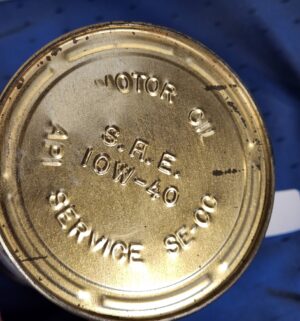 e83- vintage Sealed 10w-40 Gulfpride Multi-G motor oil can - Image 2