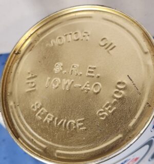 e90- vintage Sealed 10w-40 Gulfpride Multi-G motor oil can - Image 2