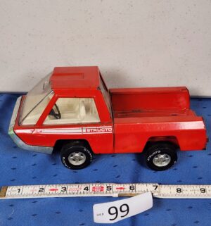 e99- 1960s Waggin Wagon Structo Stormer pressed steel toy truck - Image 1