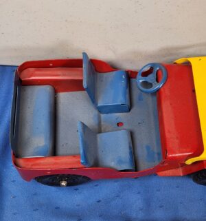 e101- 1940s Marx Willys Jeep pressed-steel toy - Image 5