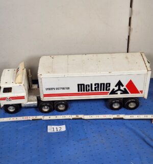e112- Ertl McLane Grocery Distribution toy semi-truck and trailer - Image 1