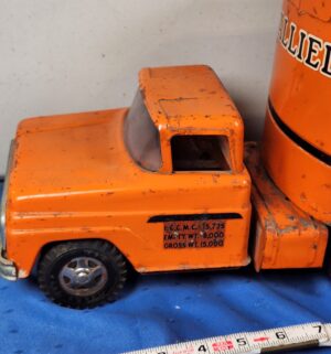 e113- 1958 Tonka Allied Van Lines semi-truck and trailer. - Image 2