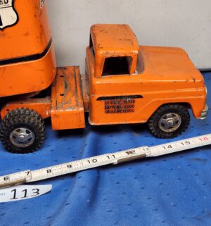 e113- 1958 Tonka Allied Van Lines semi-truck and trailer. - Image 8