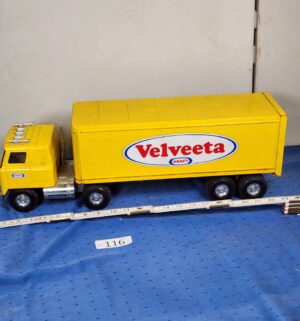 e116- 1970s Ertl Kraft Velveeta steel semi-truck - Image 1