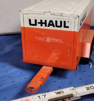 e117- 1960s Nylint pressed steel U-Haul Ford pickup truck and trailer set - Image 11