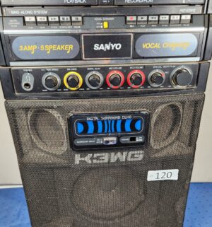 e120- Sanyo PAT-K3WG dual cassette 9-program karaoke machine - Image 4