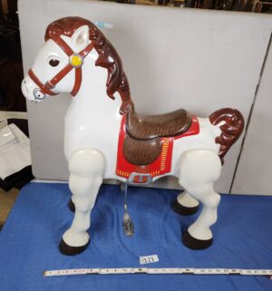 e121- 1950s Mobo Bronco ride-on toy horse. - Image 1