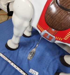 e121- 1950s Mobo Bronco ride-on toy horse. - Image 2